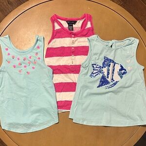 Ralph Lauren Kids Tank Tops - Pink, Blue, and White